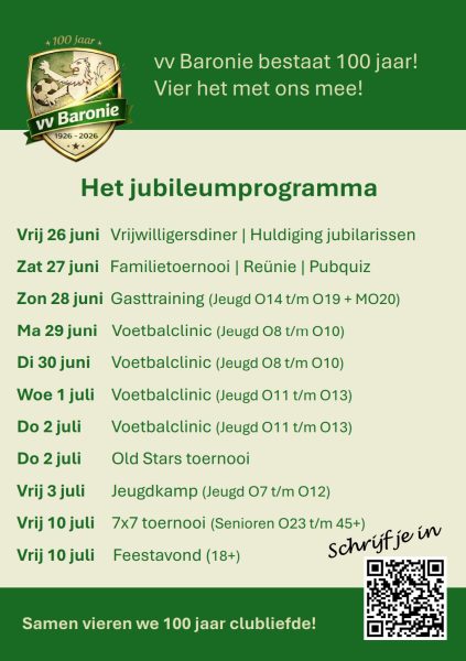 def programma 100 jaar Baronie